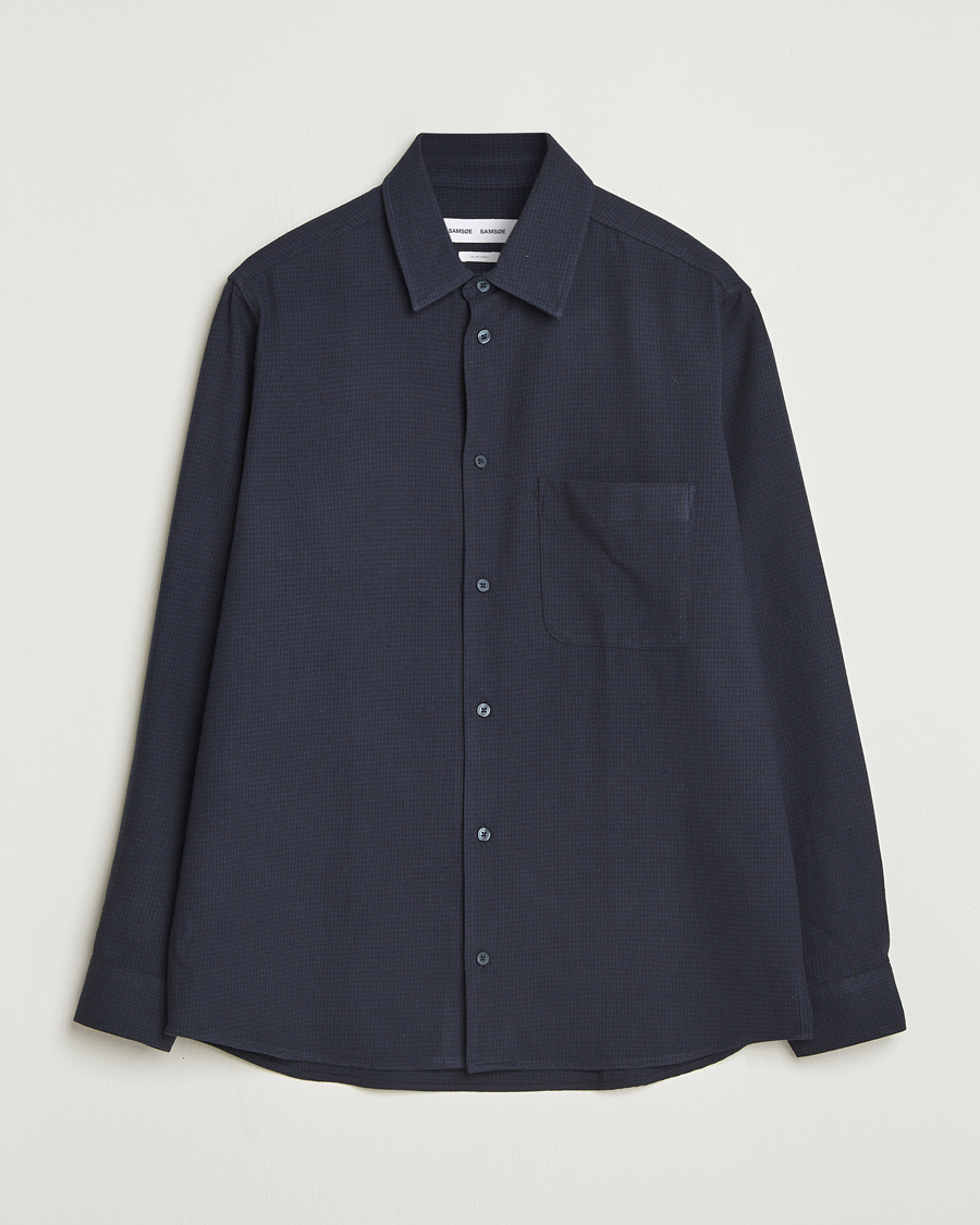 Mies | Kauluspaidat | Samsøe Samsøe | Damon Overshirt Salute Navy