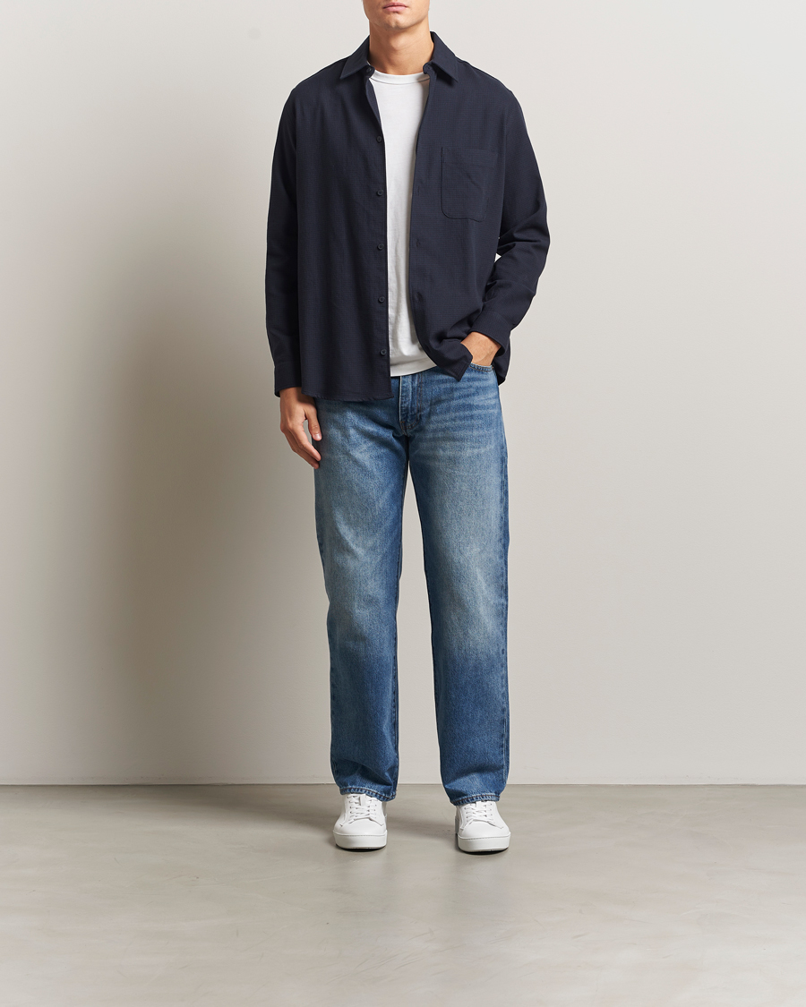 Mies | Kauluspaidat | Samsøe Samsøe | Damon Overshirt Salute Navy