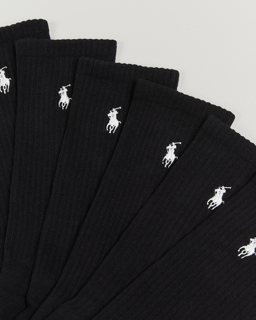 Mies | Alusvaatteet | Polo Ralph Lauren | 6-Pack Cotton Crew Socks Black