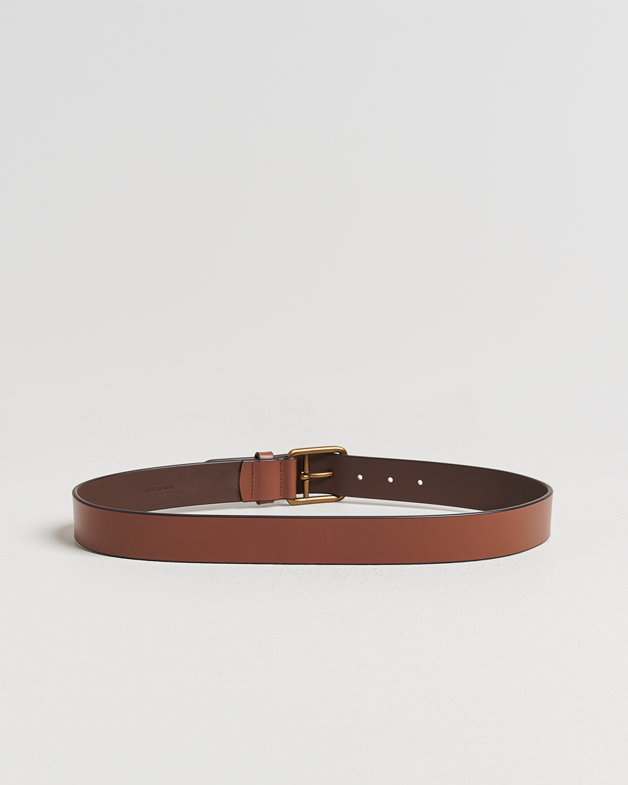 Mies | Vyöt | Polo Ralph Lauren | Signature Pony Leather Belt Saddle