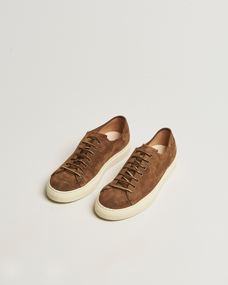 Mies | Tennarit | Buttero | Tanino Suede Sneaker Dark Brown