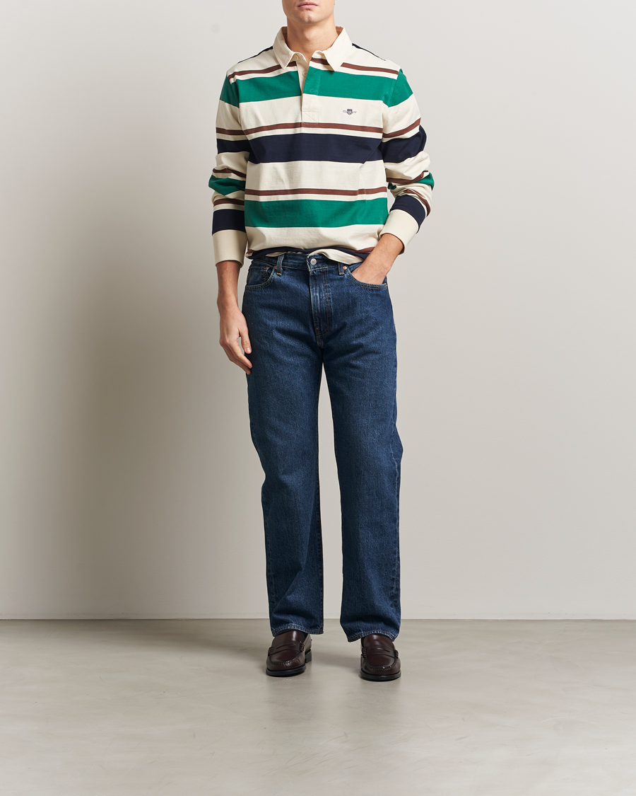 Mies | Puserot | GANT | Striped Heavy Rugger Cream Multi