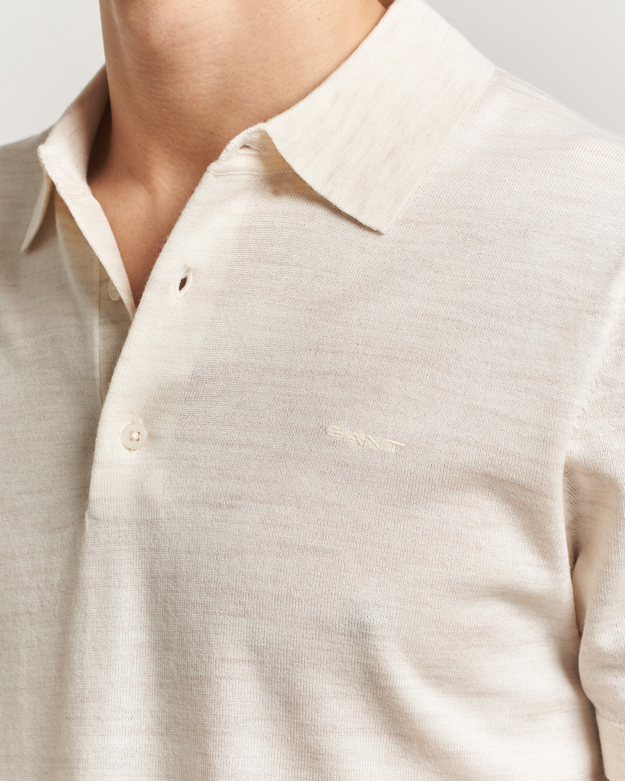 Mies | Pikeet | Gant | Extrafine Merino Polo Seed Melange