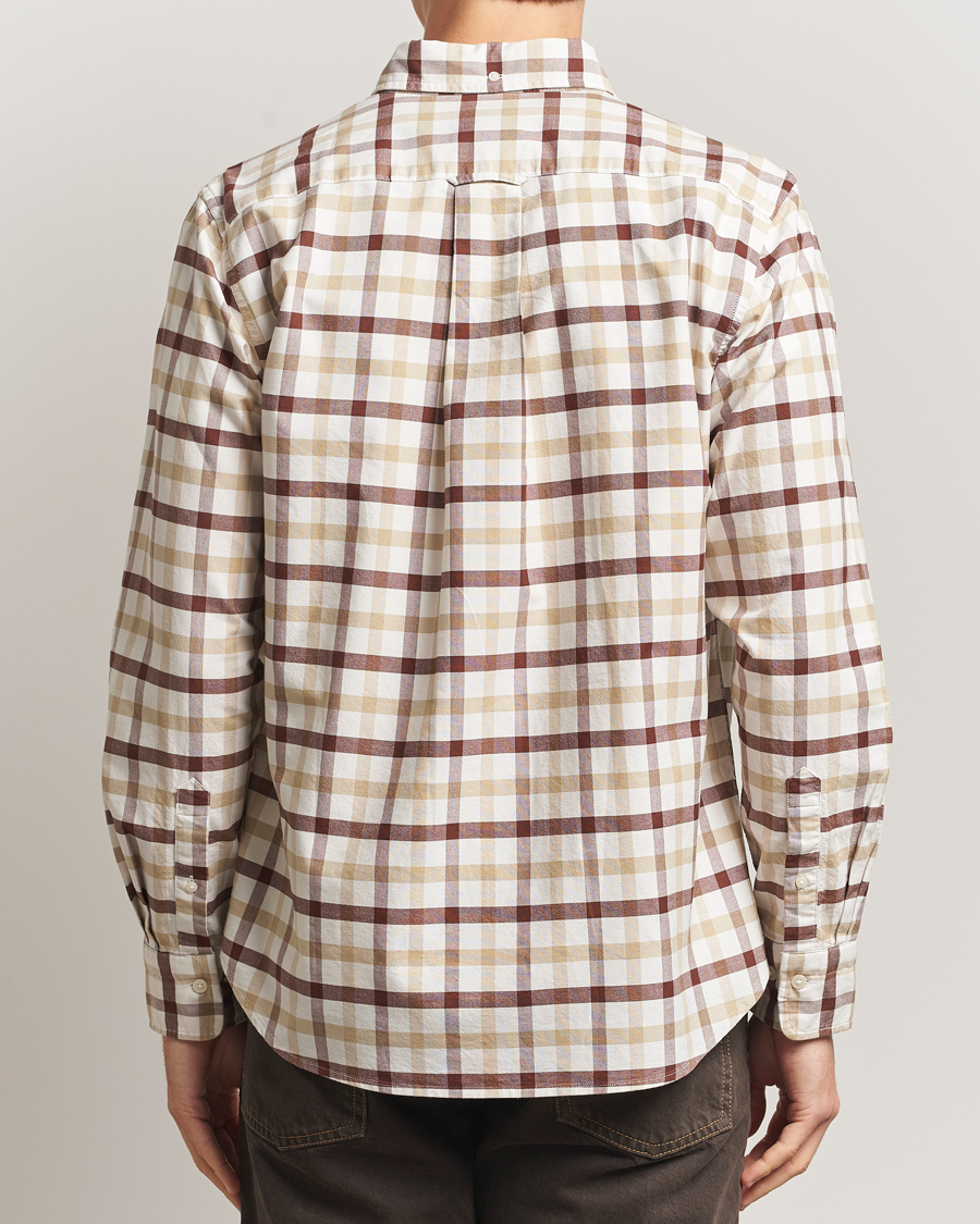 Mies | Kauluspaidat | Gant | Regular Fit Oxford Checked Shirt Mahogany Brown