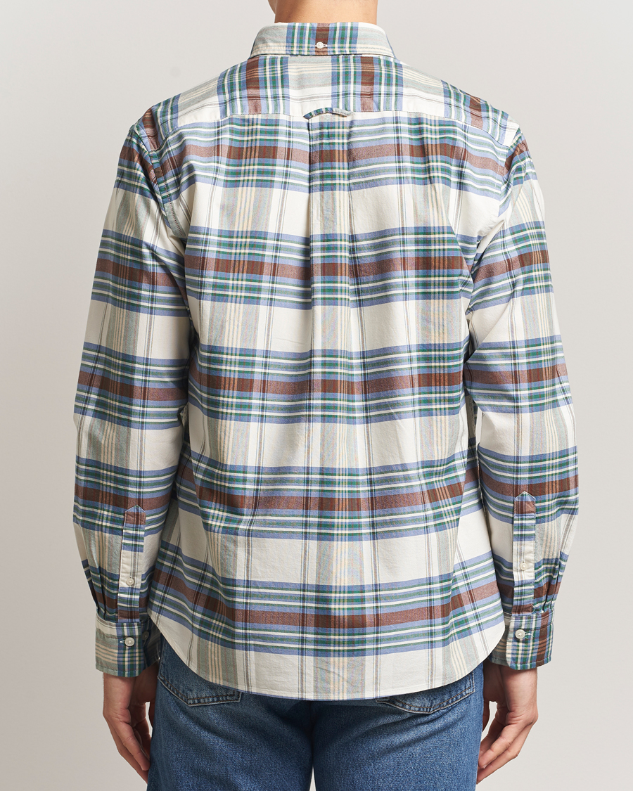 Mies | Kauluspaidat | Gant | Regular Fit Oxford Checked Shirt Woody Green
