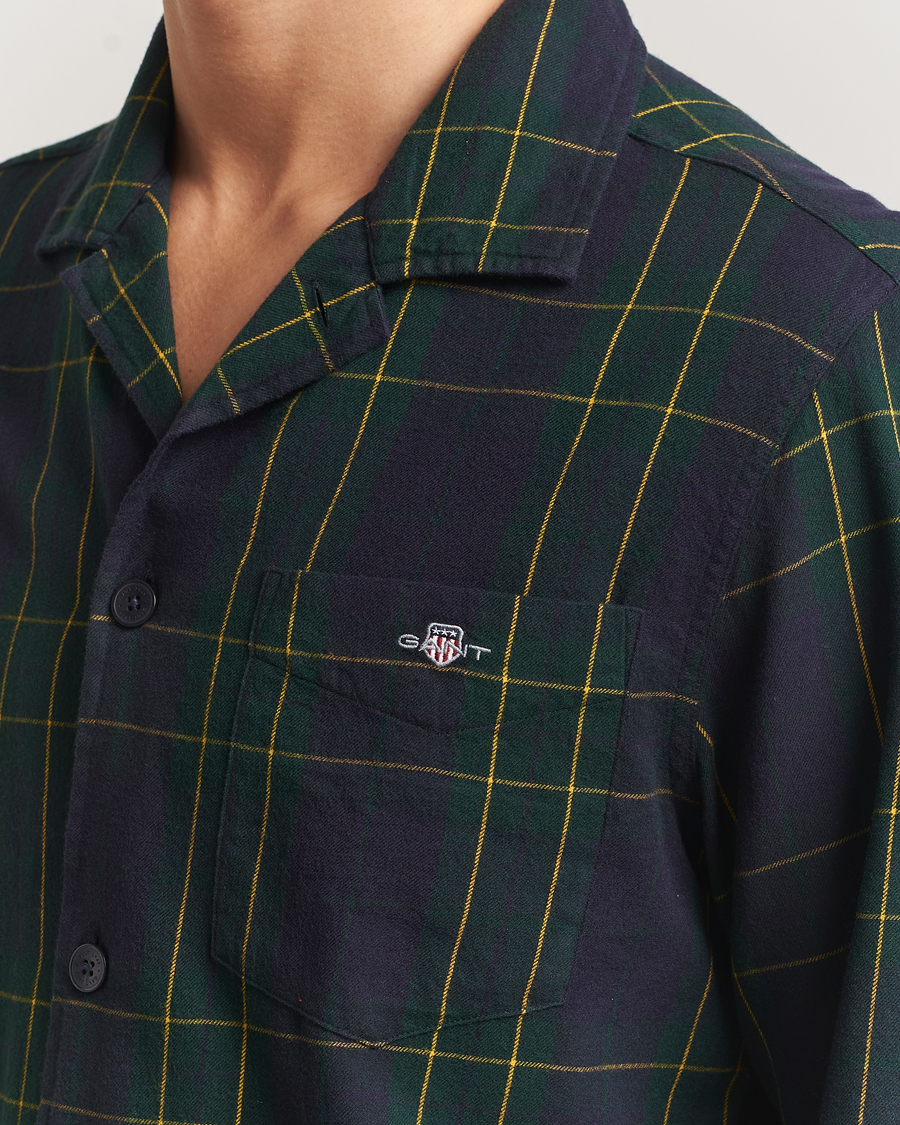 Mies | Yöpuvut ja kylpytakit | GANT | Flannel Checked Pyjama Set Forest Green