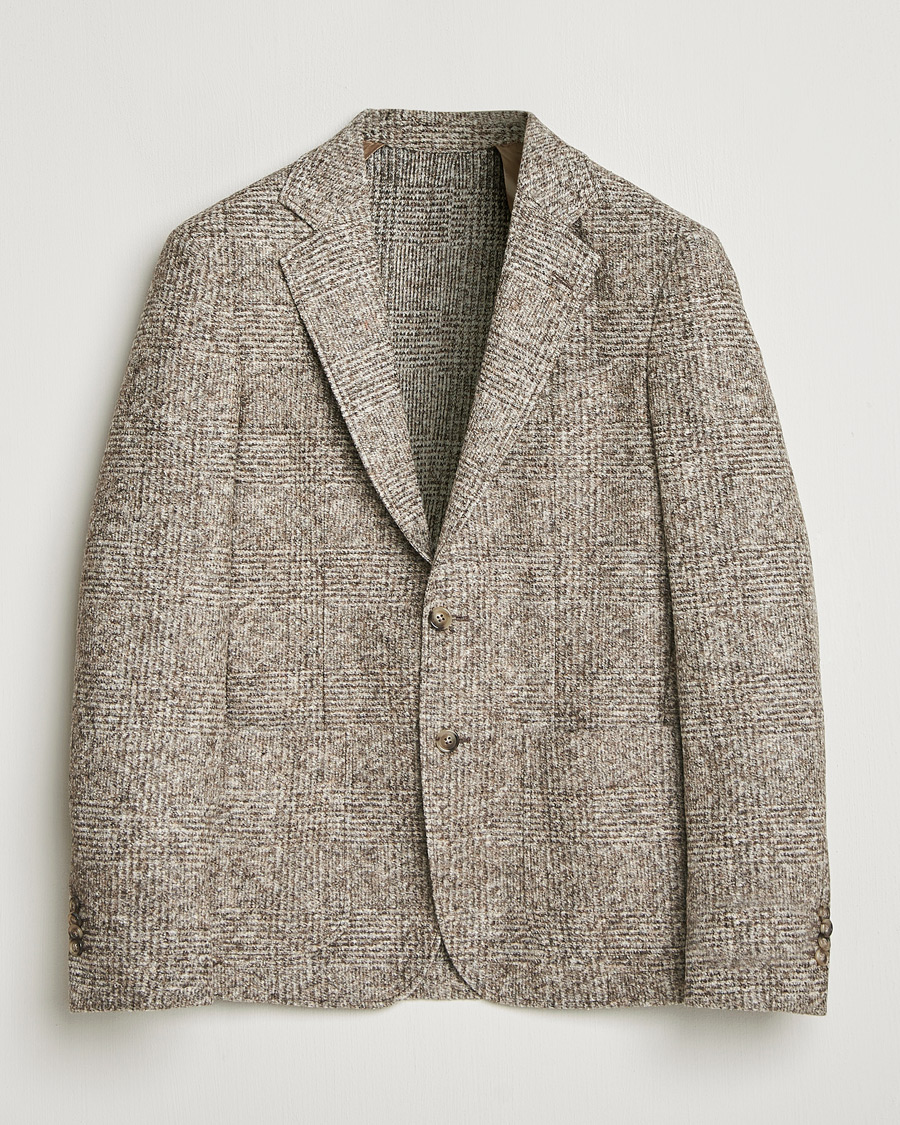 Mies | Pikkutakit | GANT | Wool Checked Blazer Seed Melange
