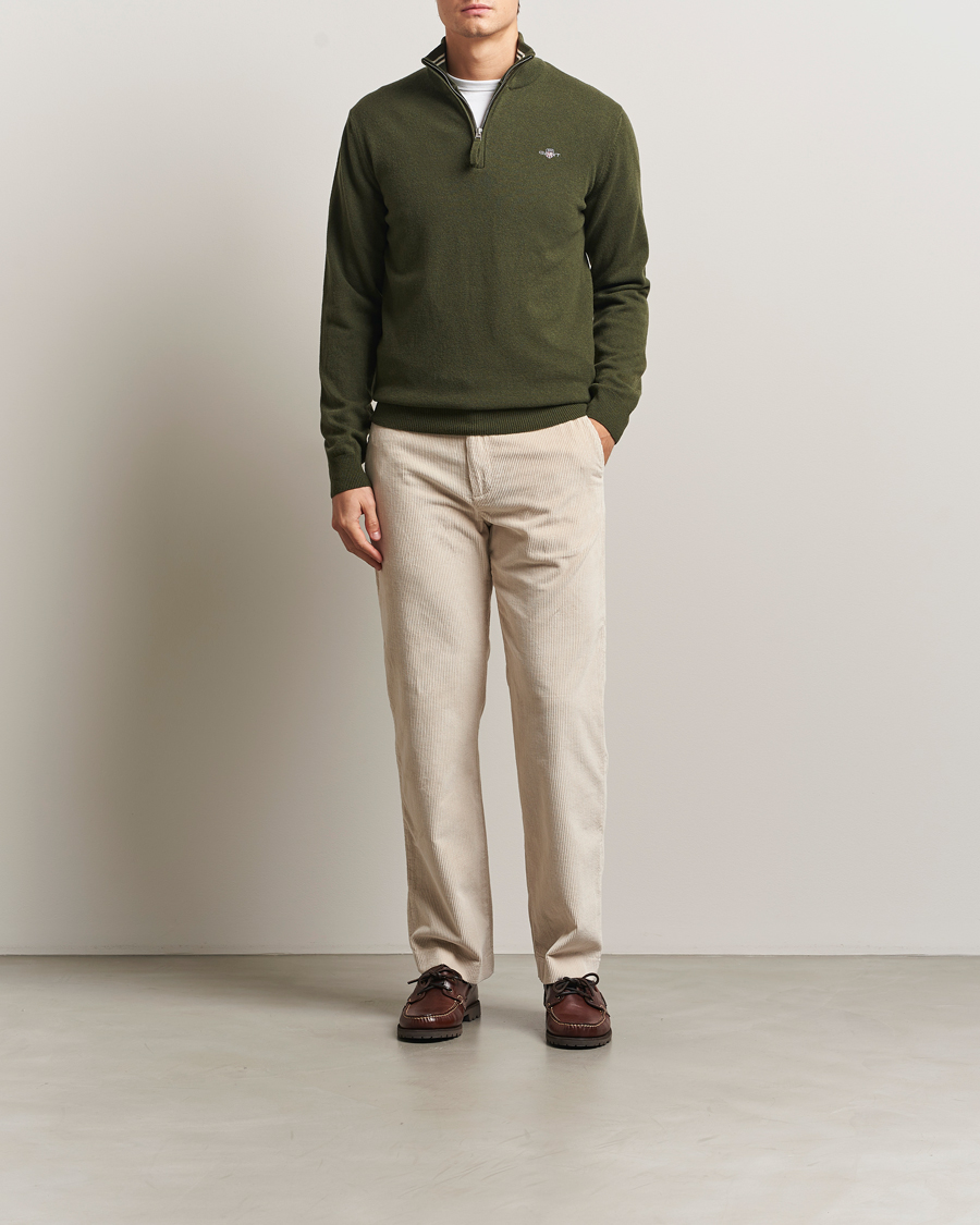 Mies | Housut | Gant | Straight Fit Corduroy Trousers Putty