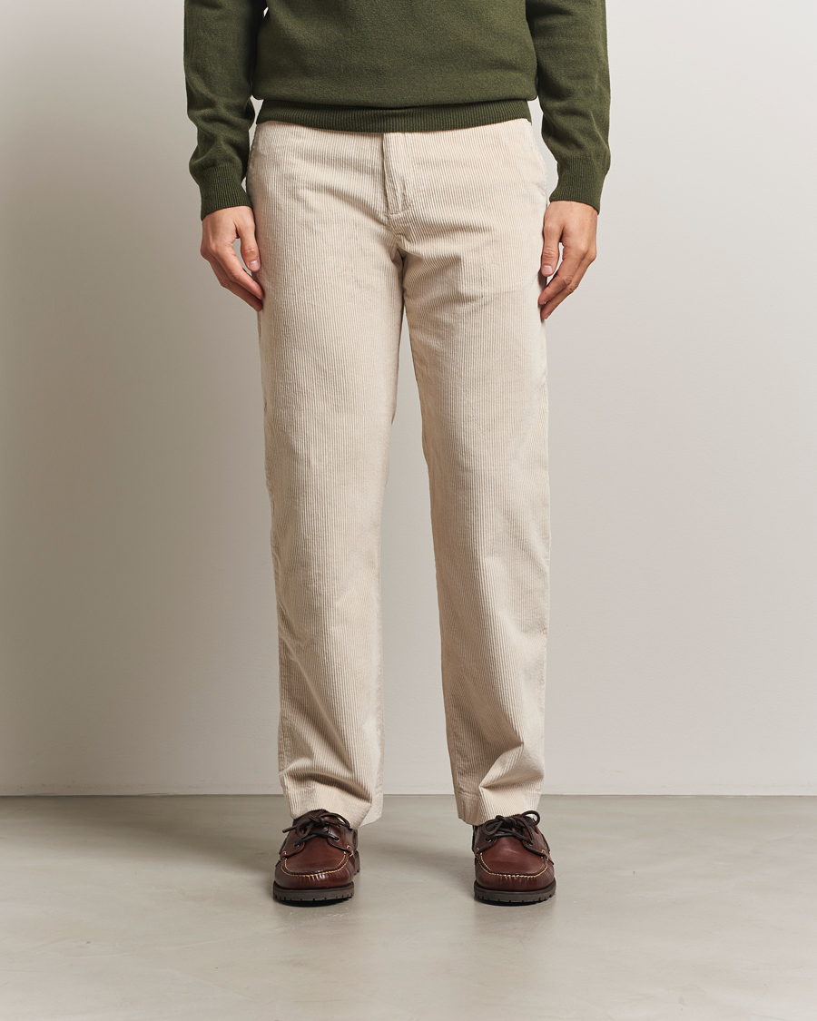 Mies | Housut | Gant | Straight Fit Corduroy Trousers Putty