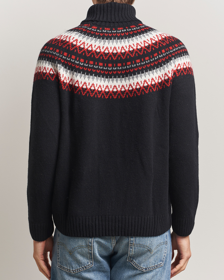 Mies | Puserot | GANT | Fairisle Knitted Turtleneck Black