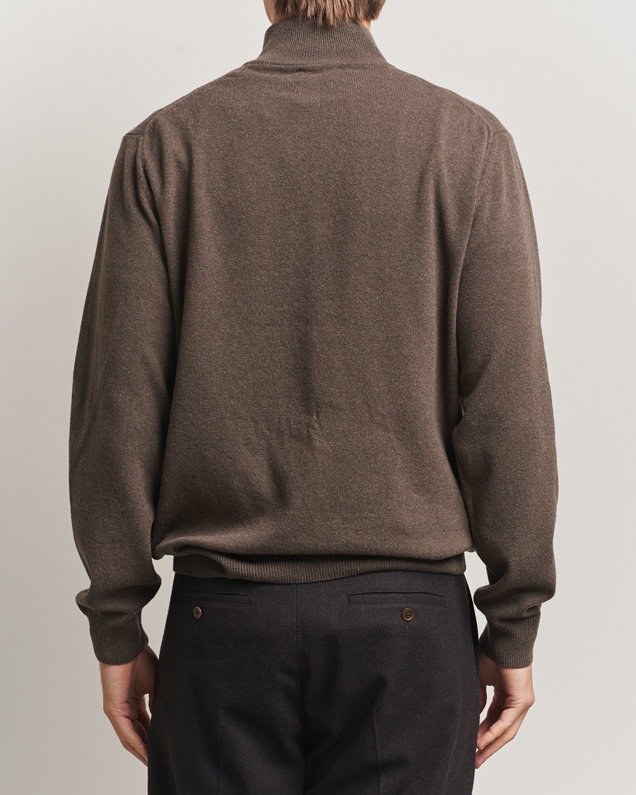 Mies | Puserot | GANT | Superfine Lambswool Half Zip Seawood Melange