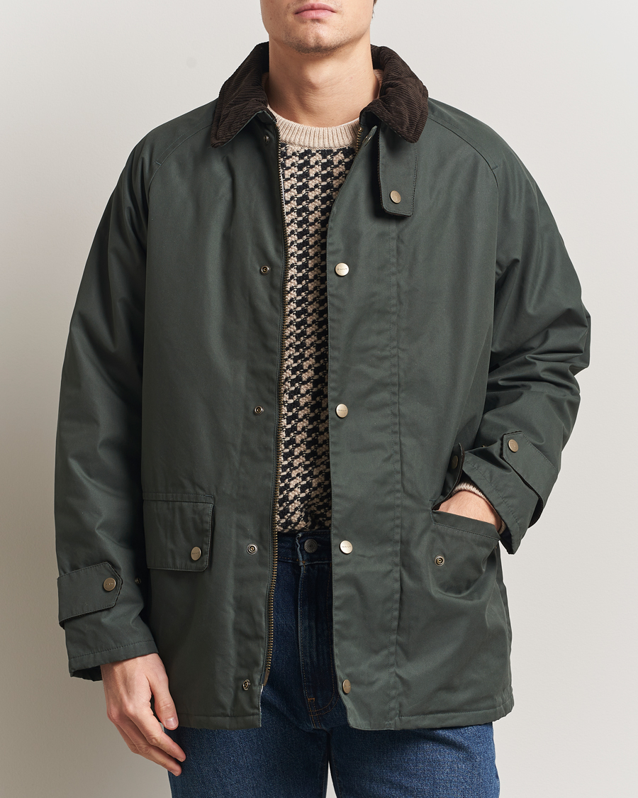 Mies | Takit | GANT | Waxed Barn Jacket Woody Green