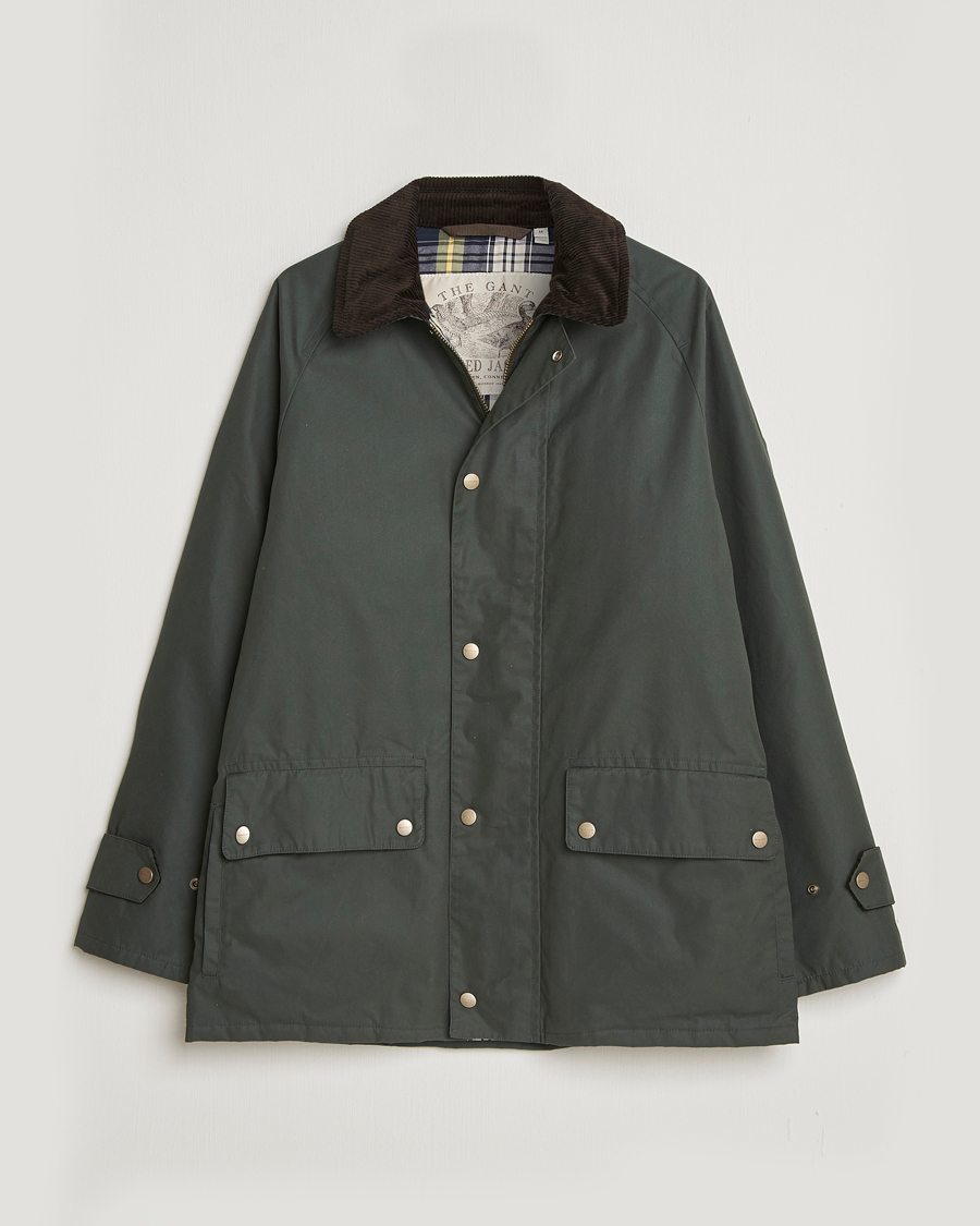 Mies | Takit | GANT | Waxed Barn Jacket Woody Green
