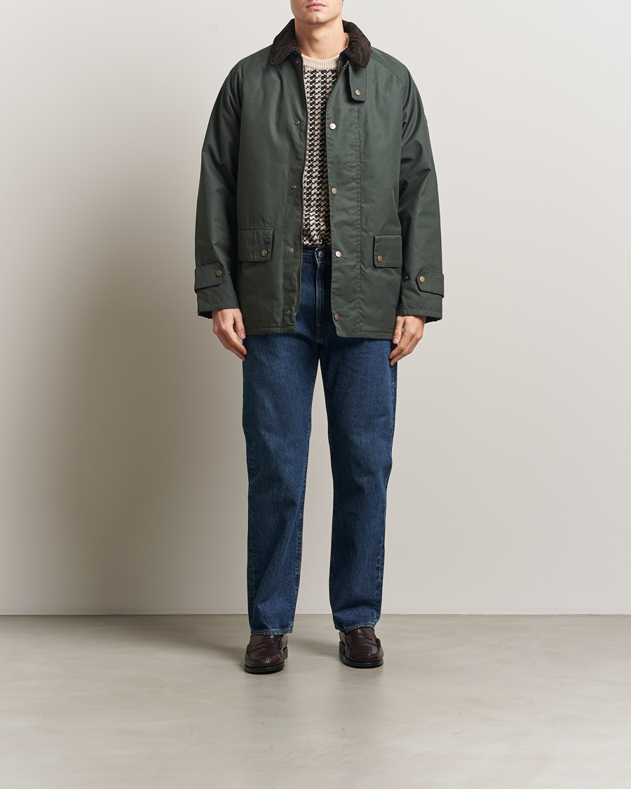 Mies | Takit | Gant | Waxed Barn Jacket Woody Green