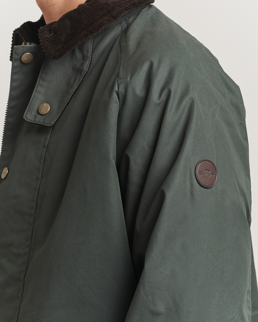 Mies | Takit | Gant | Waxed Barn Jacket Woody Green