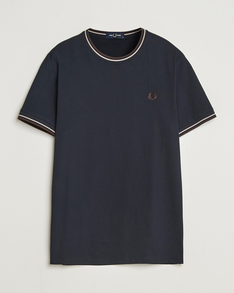 Mies | T-paidat | Fred Perry | Twin Tipped T-Shirt Navy