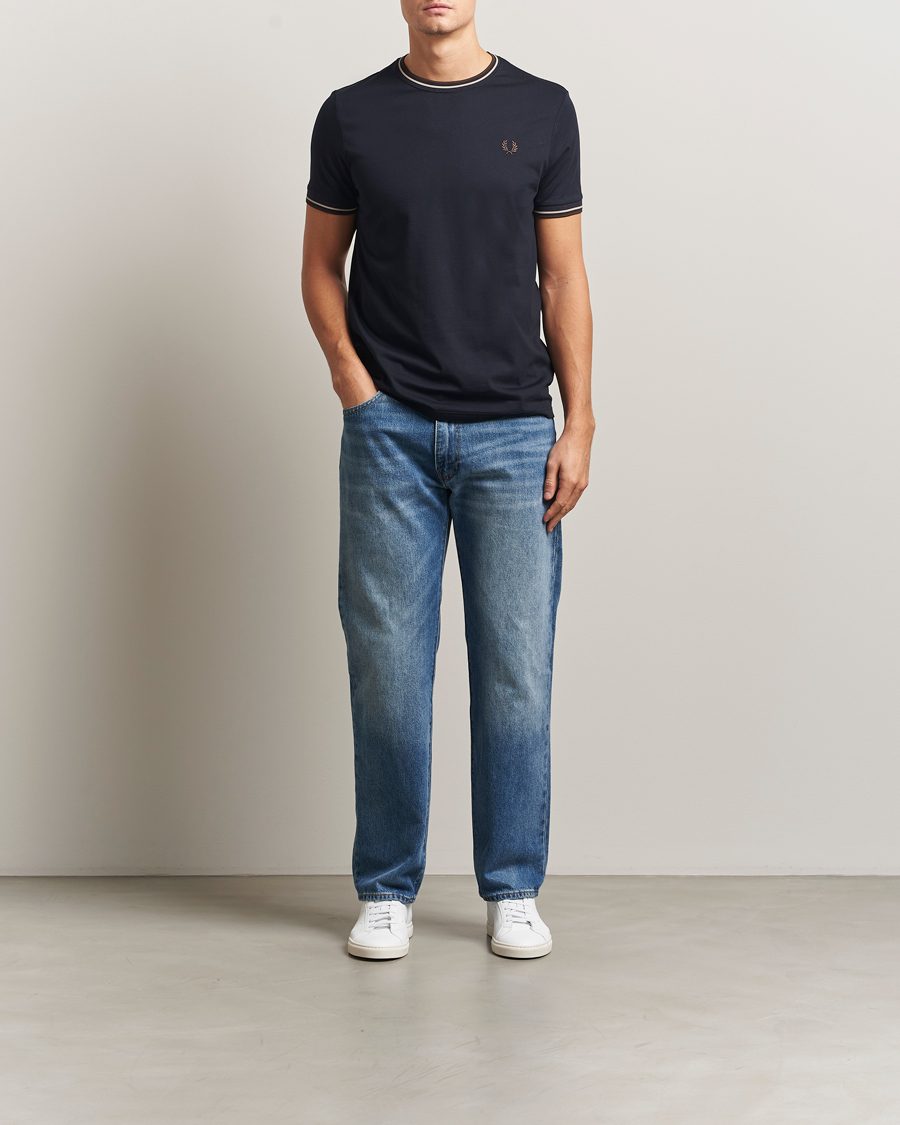 Mies | T-paidat | Fred Perry | Twin Tipped T-Shirt Navy