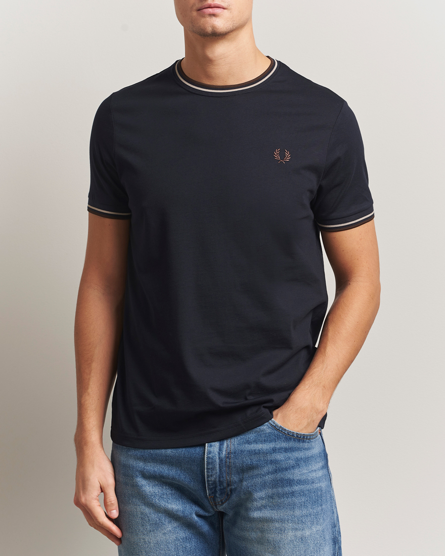 Mies | T-paidat | Fred Perry | Twin Tipped T-Shirt Navy