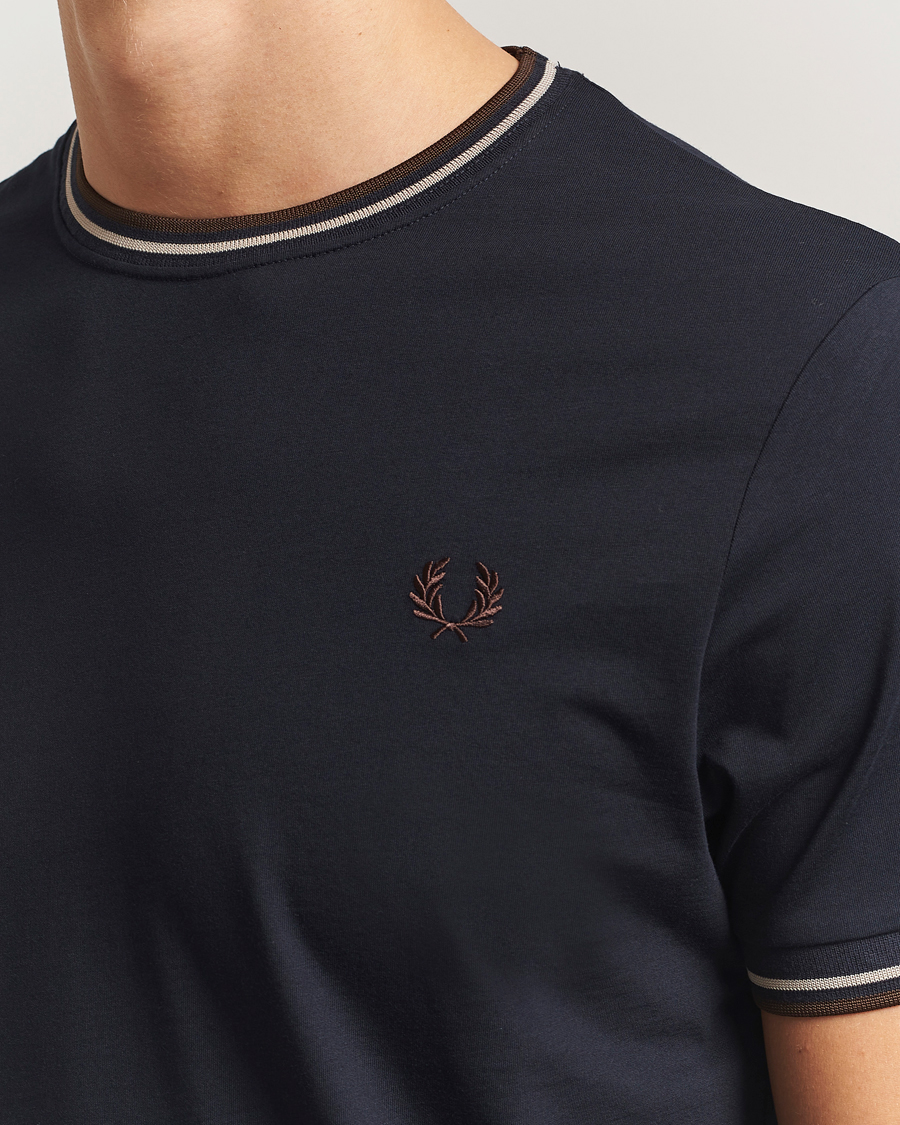 Mies | T-paidat | Fred Perry | Twin Tipped T-Shirt Navy