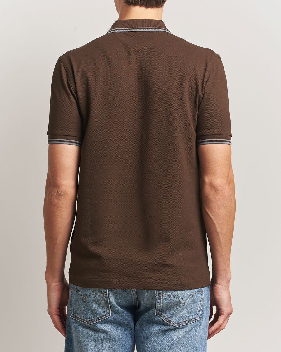 Mies | Pikeet | Fred Perry | Twin Tipped Shirt Burnt Tobacco