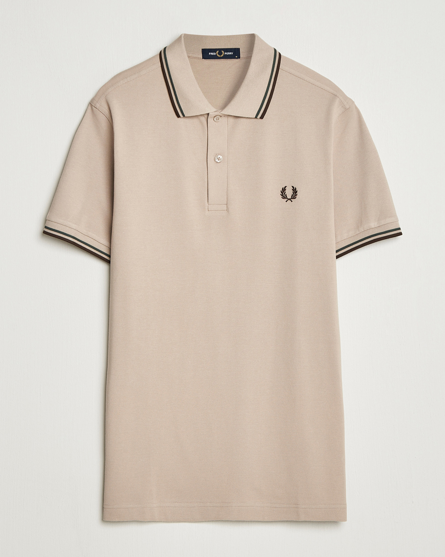 Mies | Pikeet | Fred Perry | Twin Tipped Shirt Warm Oat