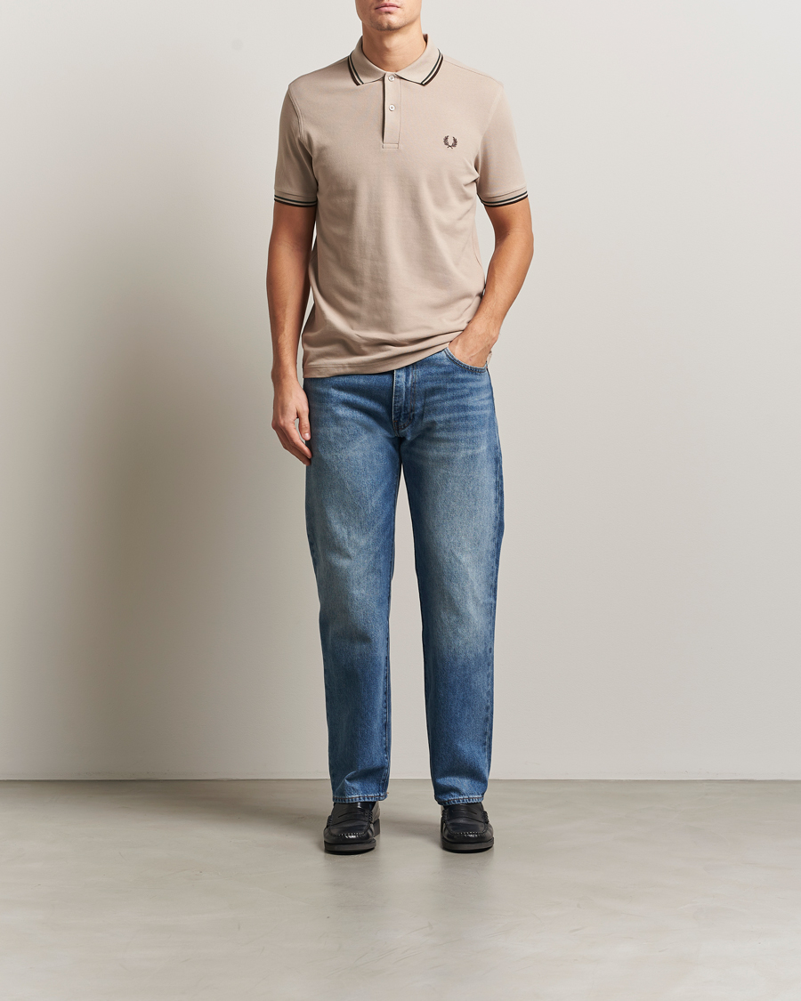 Mies | Pikeet | Fred Perry | Twin Tipped Shirt Warm Oat