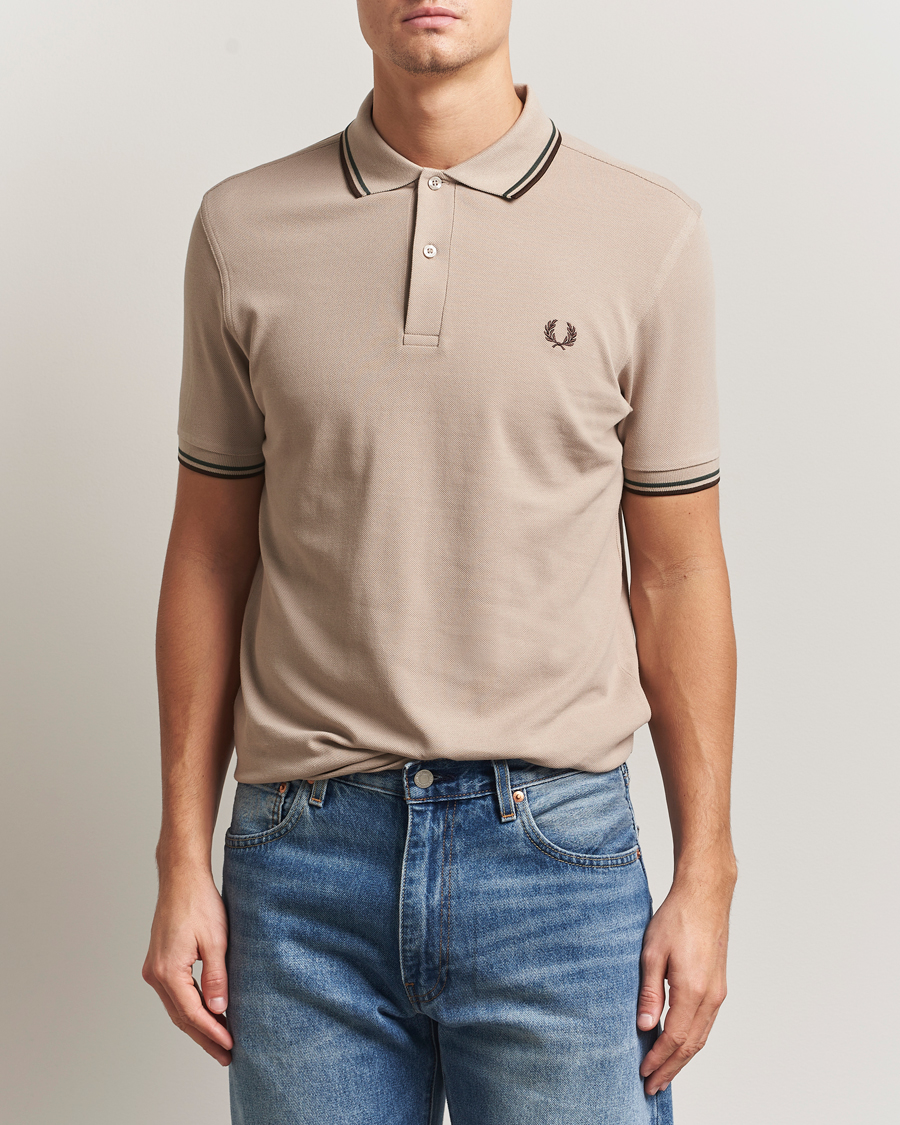 Mies | Pikeet | Fred Perry | Twin Tipped Shirt Warm Oat