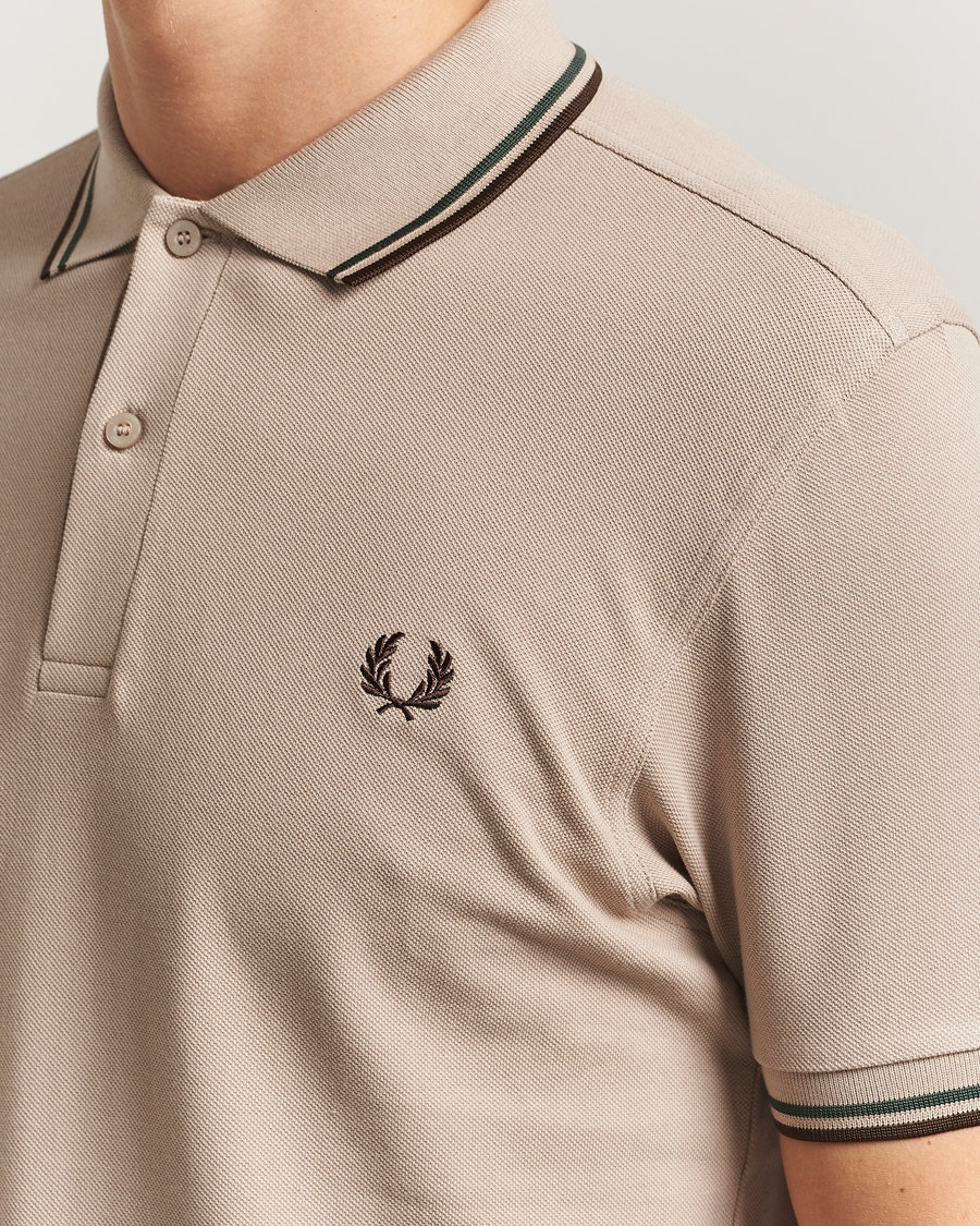 Mies | Pikeet | Fred Perry | Twin Tipped Shirt Warm Oat