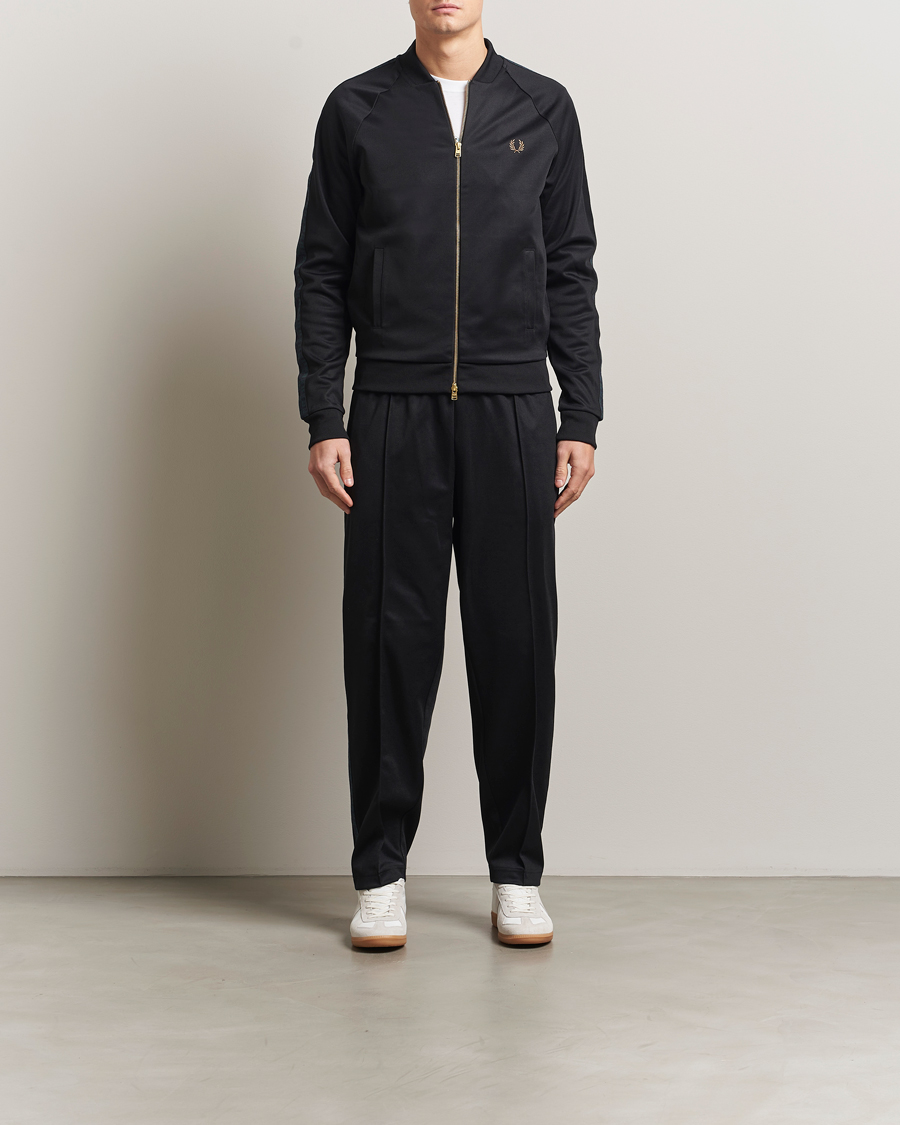 Mies | Puserot | Fred Perry | Blackwatch Tartan Taped Track Jacket Black
