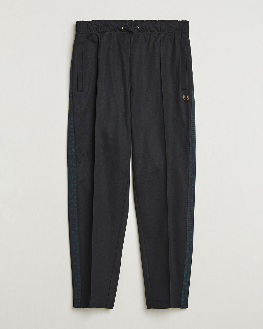 Mies | Housut | Fred Perry | Blackwatch Tartan Taped Track Pants Black