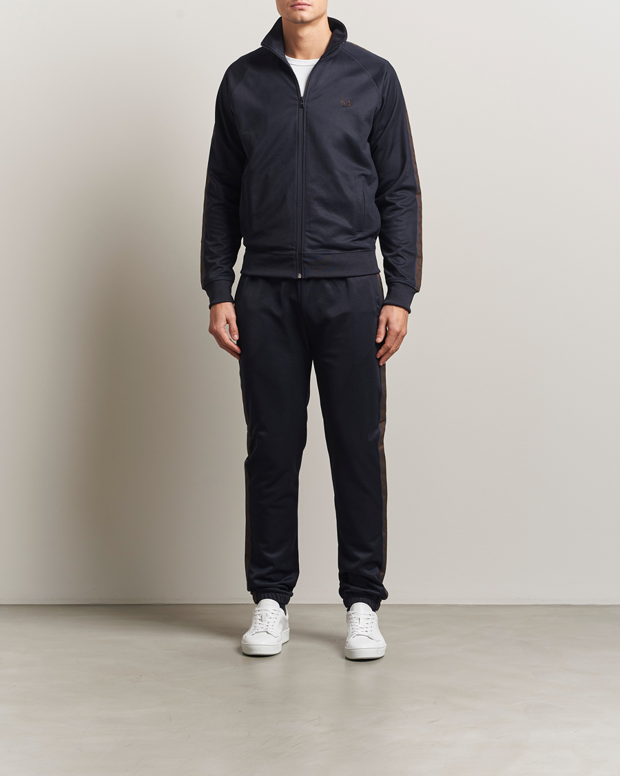 Mies | Puserot | Fred Perry | Taped Track Jacket Navy