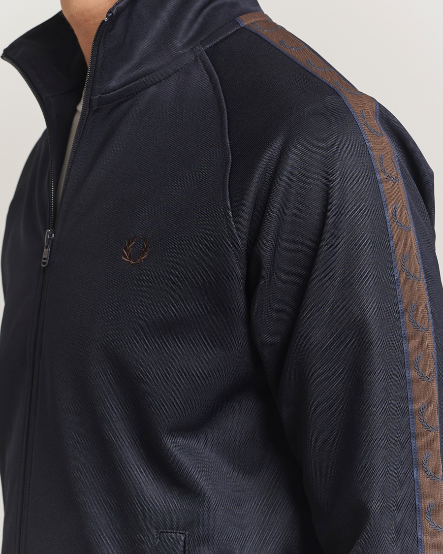 Mies | Puserot | Fred Perry | Taped Track Jacket Navy