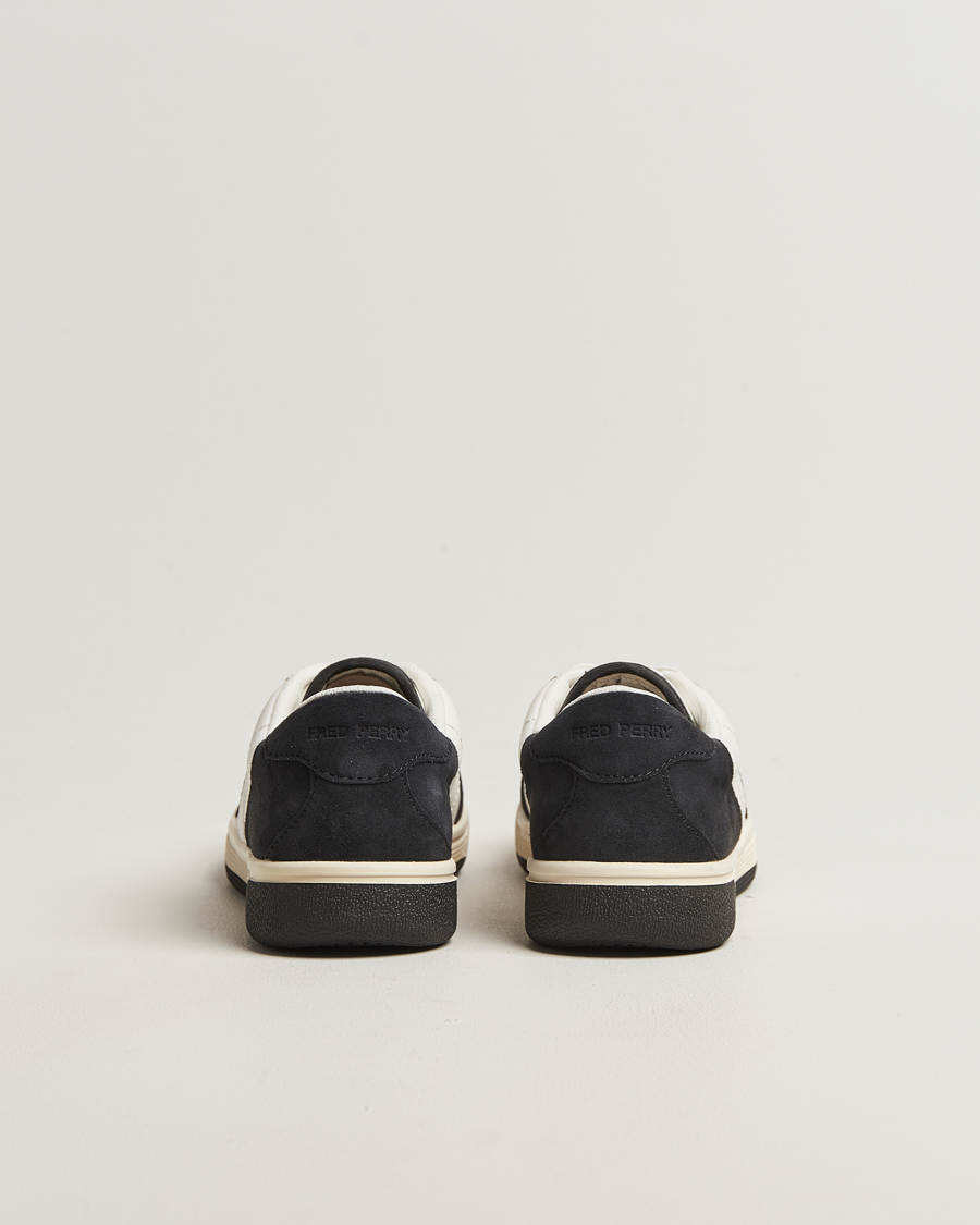 Mies | Tennarit | Fred Perry | B11 Leather/Suede Sneaker Snow White/Navy