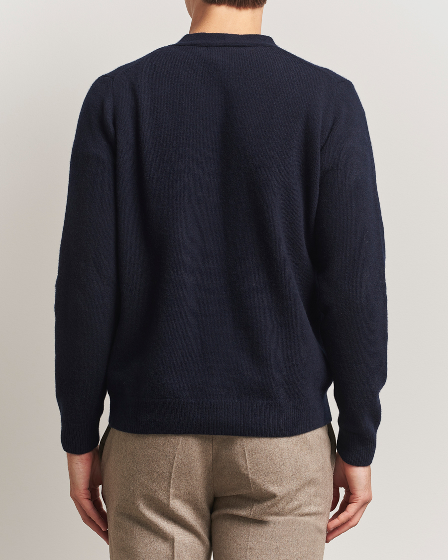 Mies | Puserot | Oscar Jacobson | Eduardo Wool Cardigan Navy