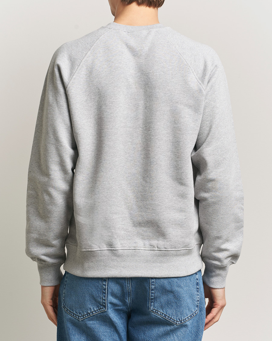 Mies | Puserot | Nudie Jeans | Palle Logo Crew Neck Sweatshirt Grey Melange