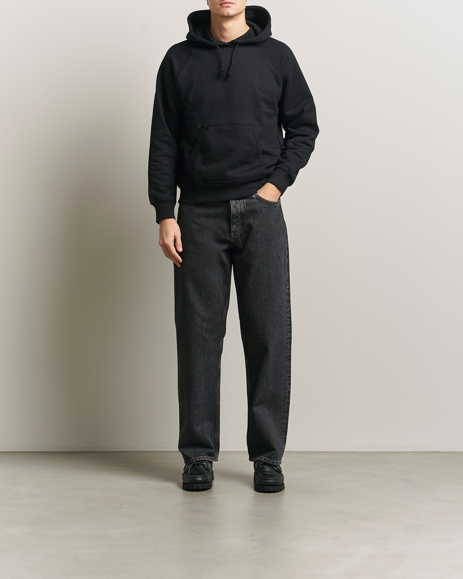 Mies | Puserot | Nudie Jeans | Gunde Logo Hoodie Black