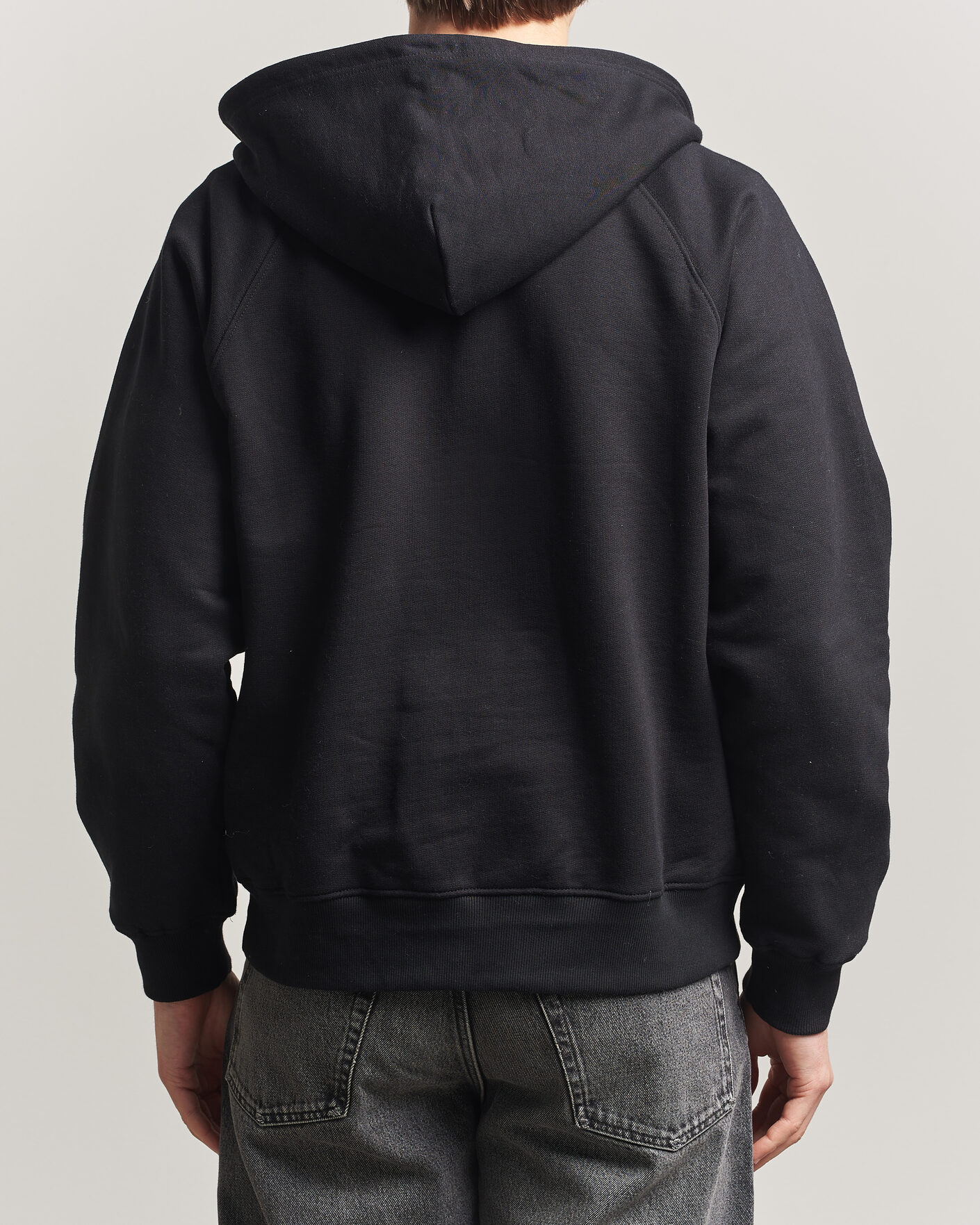 Mies | Puserot | Nudie Jeans | Gunde Logo Full Zip Hoodie Black