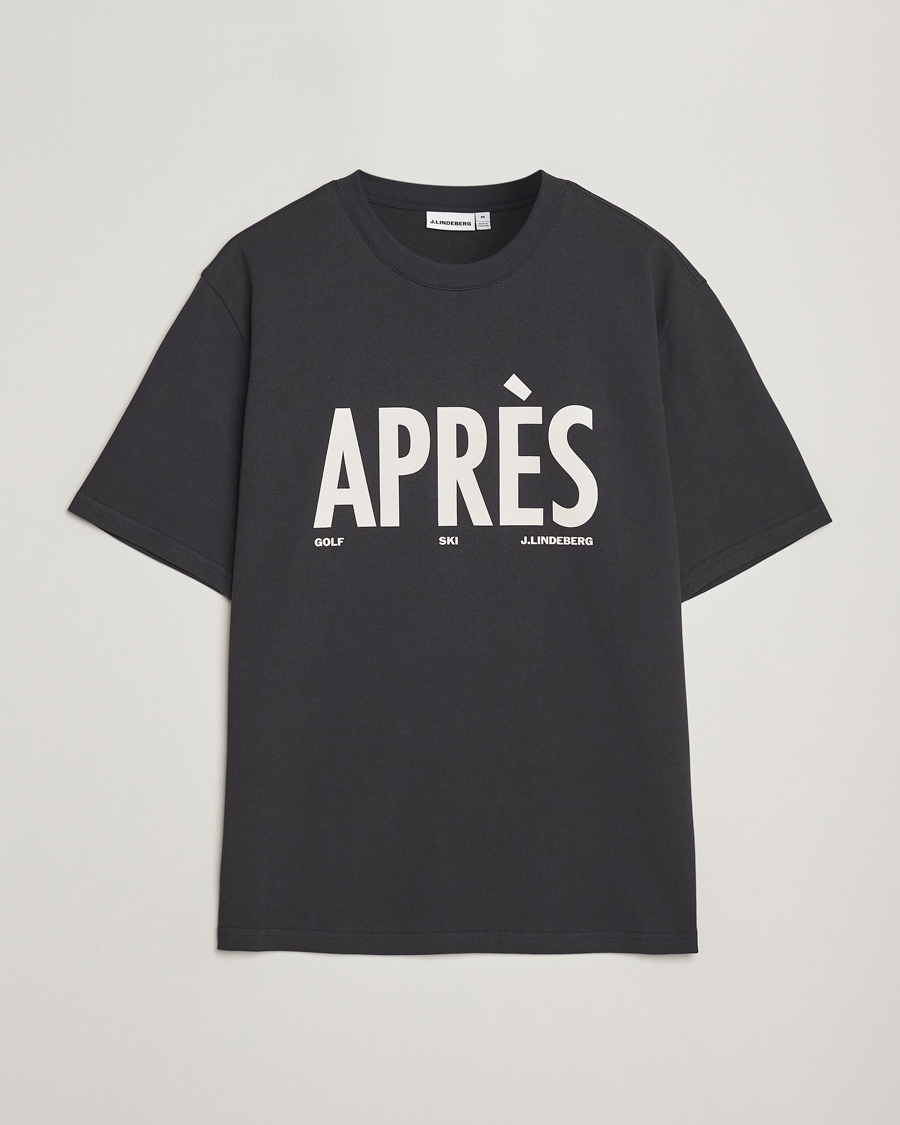 Mies | T-paidat | J.Lindeberg | Hale Printed Crew Neck T-Shirt Black