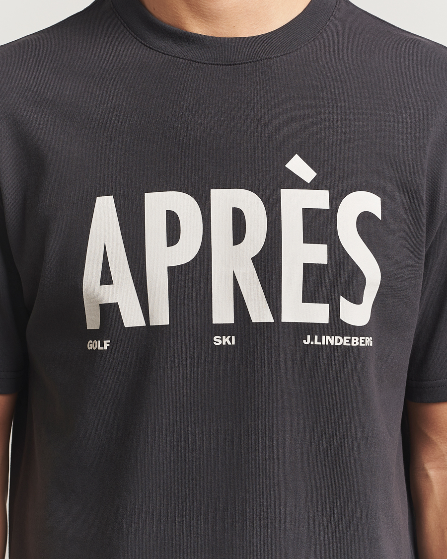 Mies | T-paidat | J.Lindeberg | Hale Printed Crew Neck T-Shirt Black