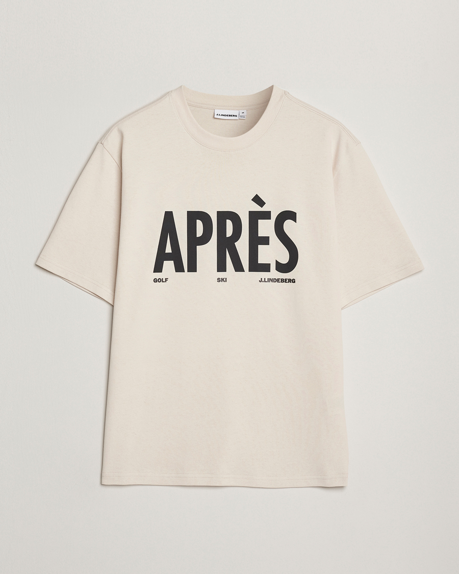 Mies | T-paidat | J.Lindeberg | Hale Printed Crew Neck T-Shirt Moonbeam