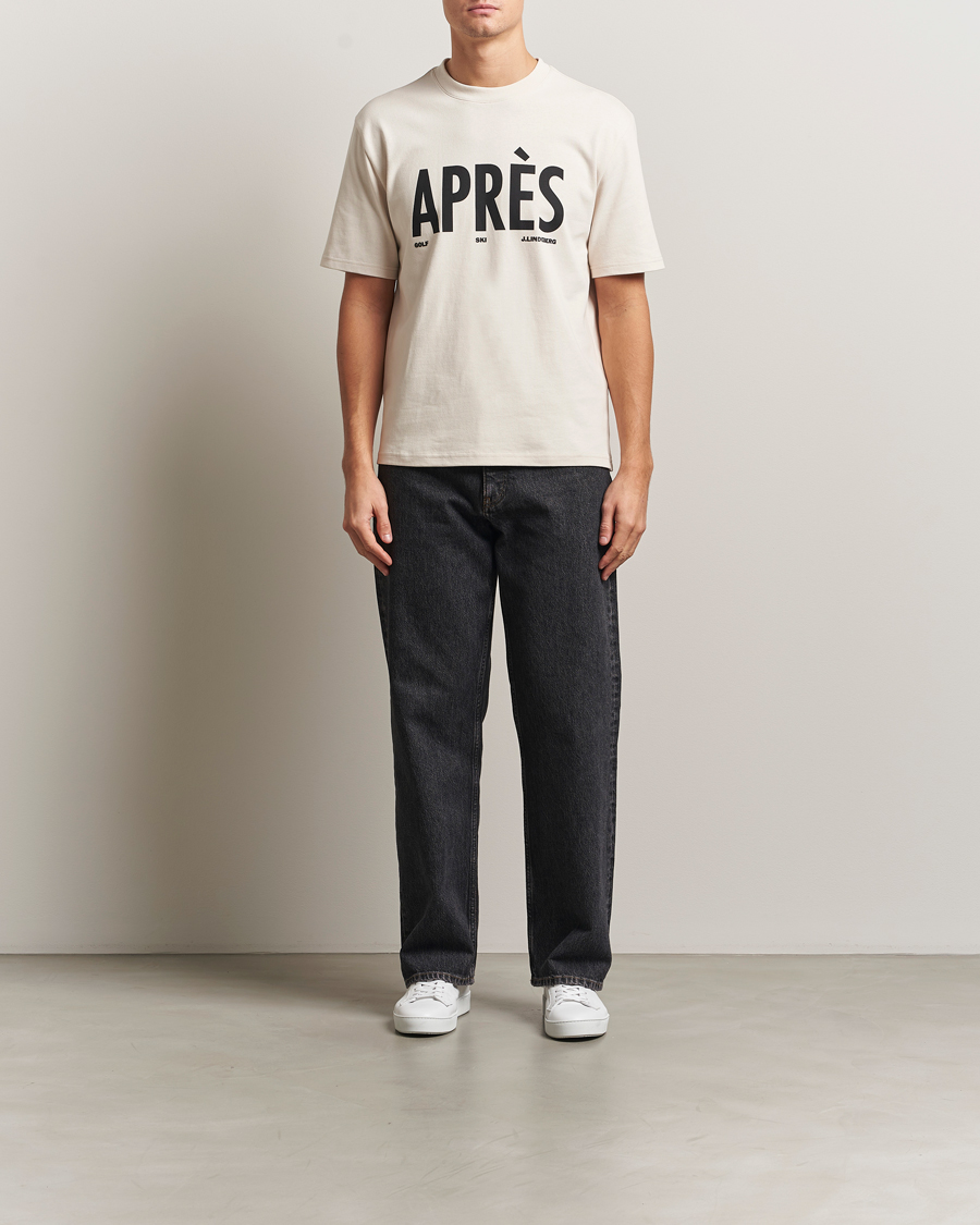 Mies | T-paidat | J.Lindeberg | Hale Printed Crew Neck T-Shirt Moonbeam