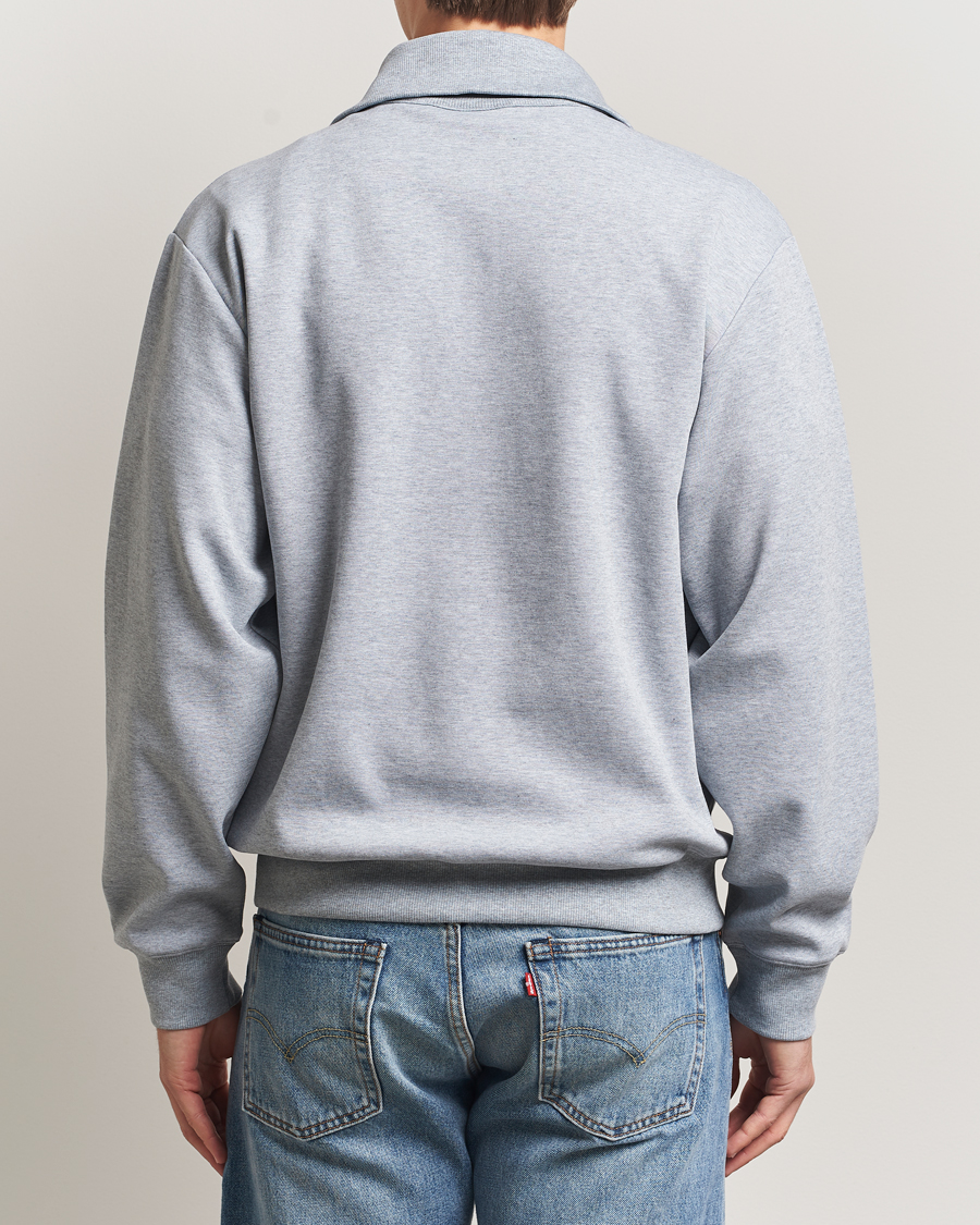 Mies | Puserot | J.Lindeberg | Callan Jersey Half Zip Medium Grey Melange