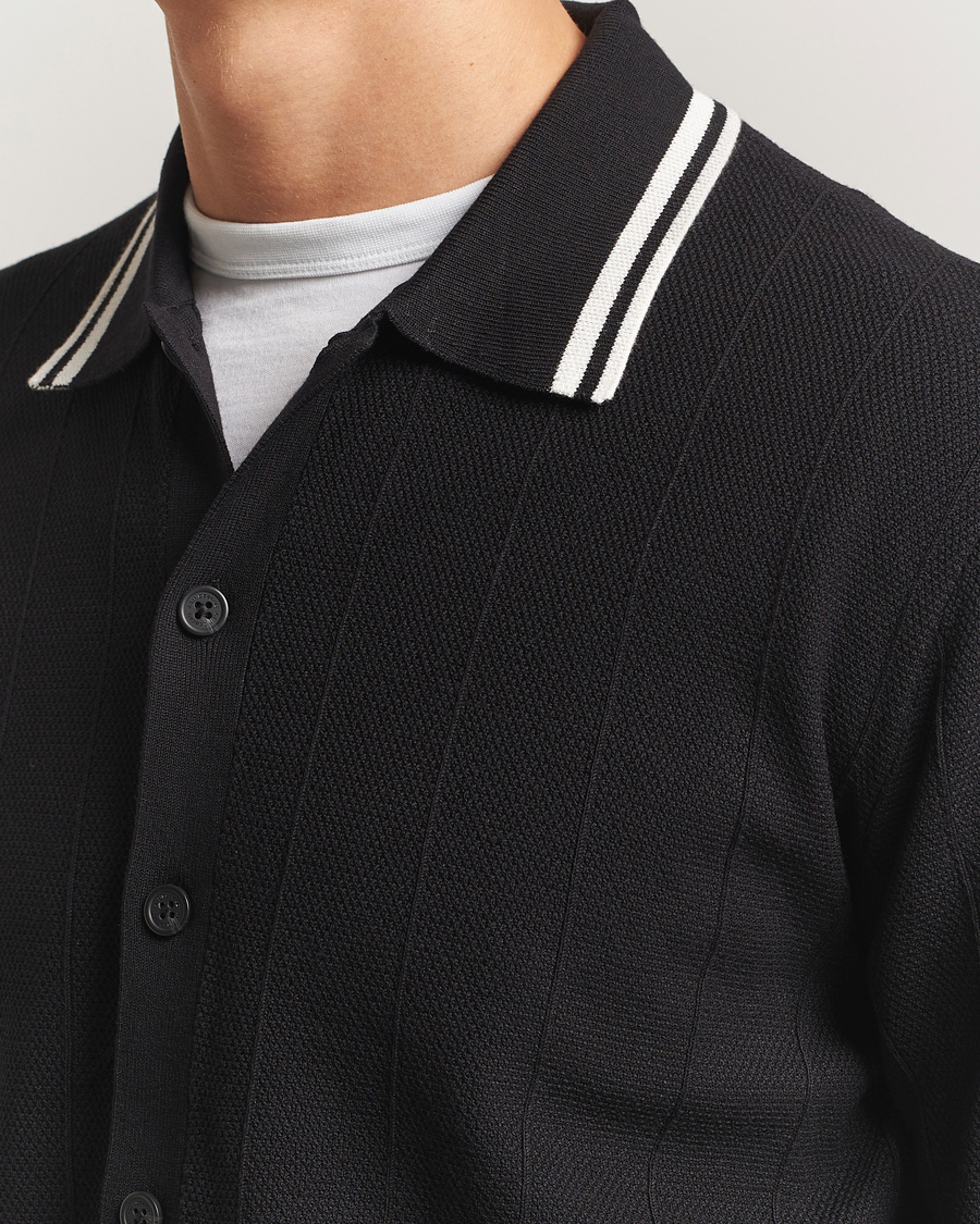Mies | Puserot | J.Lindeberg | Willem Structured Cardigan Black
