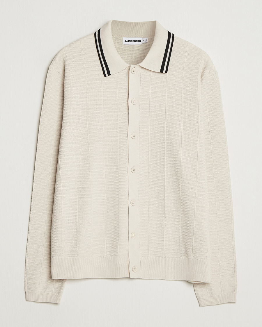 Mies | Puserot | J.Lindeberg | Willem Structured Cardigan Moonbeam