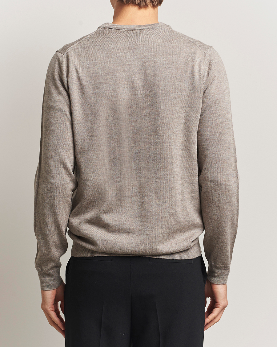 Mies | Puserot | J.Lindeberg | Keane Merino Crew Neck Brindle Melange