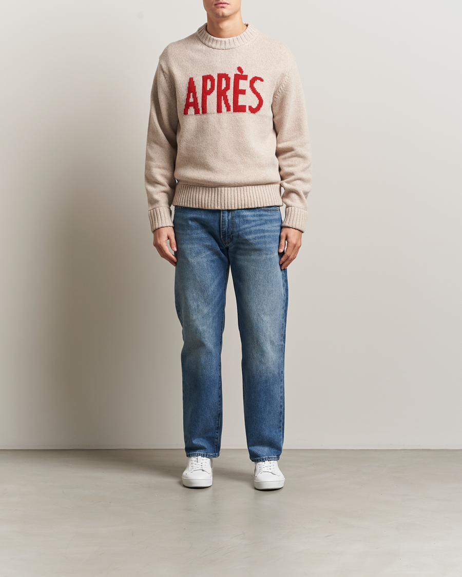 Mies | Puserot | J.Lindeberg | Fabian Graphic Knitted Sweater Moonbeam