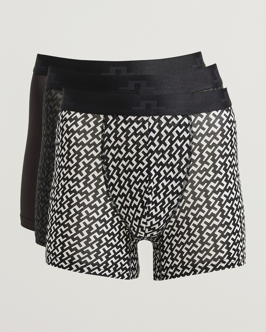 Mies | Alusvaatteet | J.Lindeberg | Bridge Lyocell Boxer Black Multi