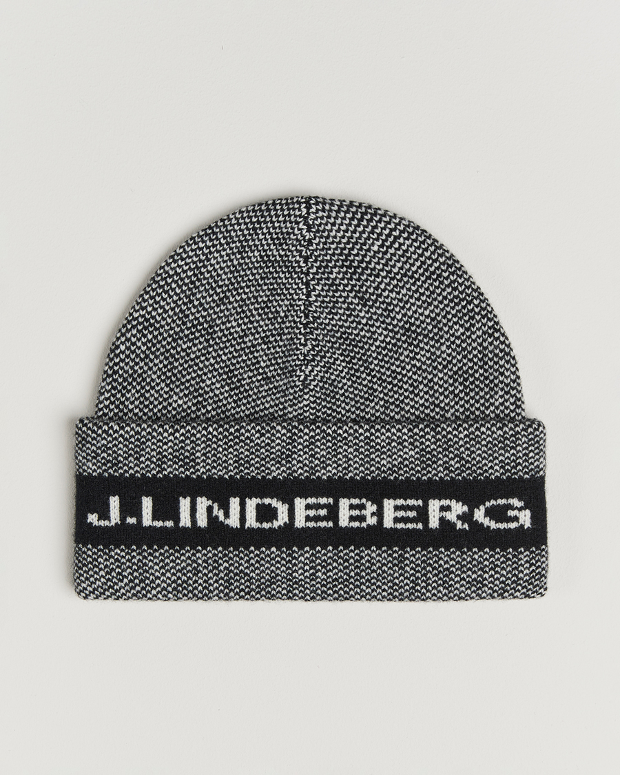 Mies | Pipot | J.Lindeberg | Ernie Beanie Black Melange