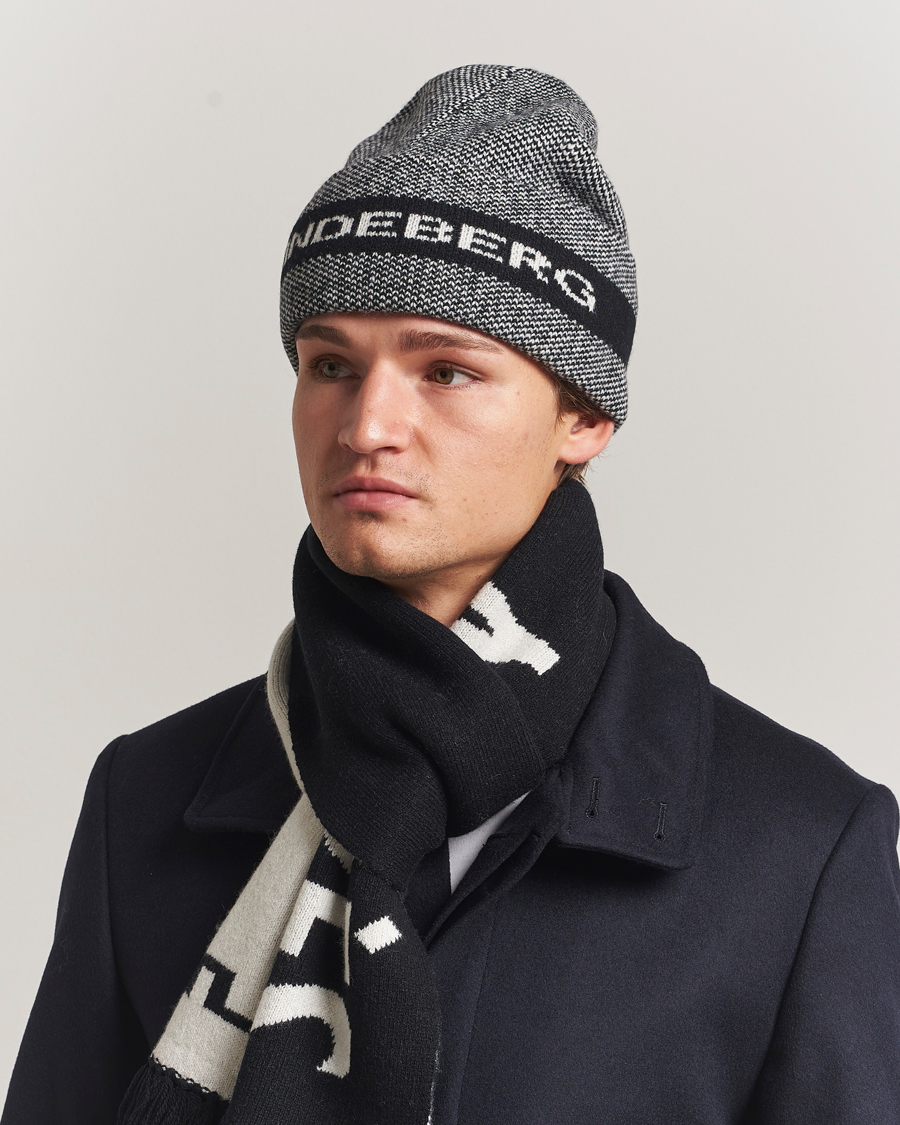 Mies | Pipot | J.Lindeberg | Ernie Beanie Black Melange