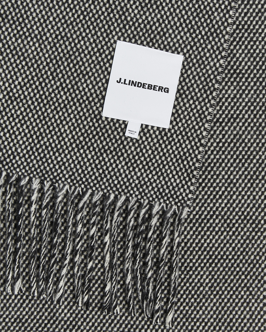 Mies | Kaulaliinat | J.Lindeberg | Jared Scarf Black Melange
